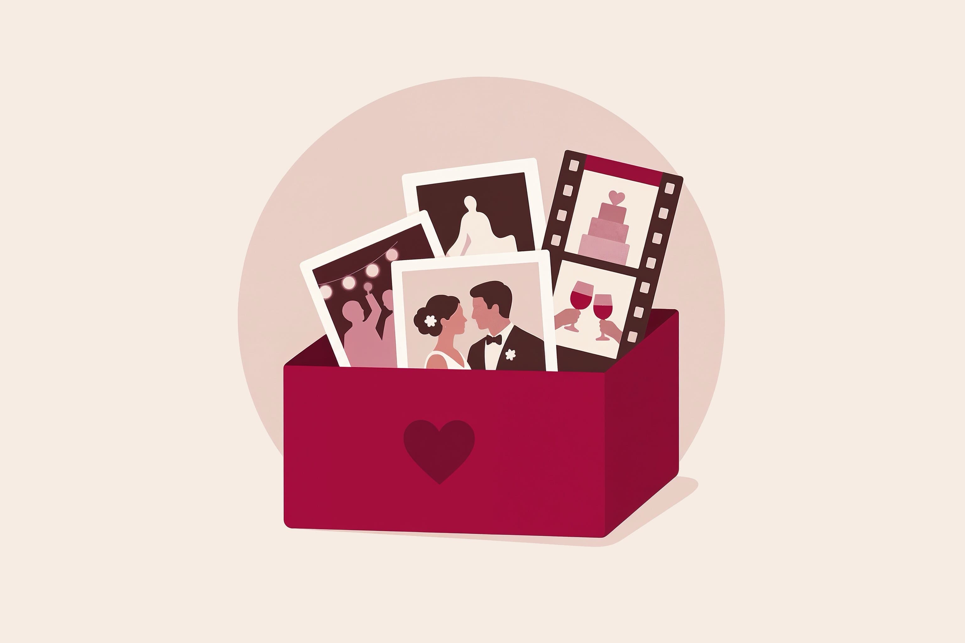 Downloading all wedding photos with one click