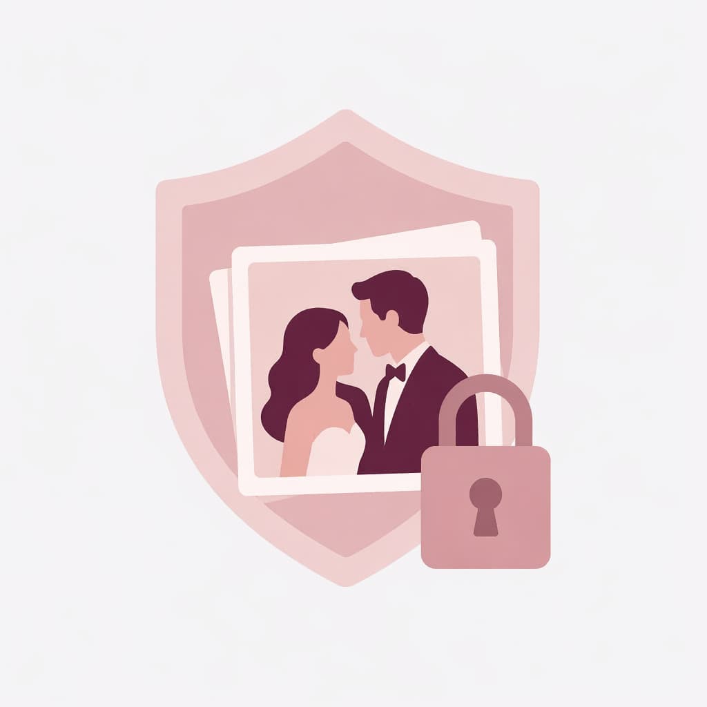 Secure wedding photos with Pictelio
